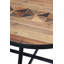 Zadie Ash Round Metal Base Dining Table