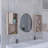 2-Pc Wall-Mounted Bathroom Medicine Cabinet with Open and Closed Storage-223725986