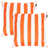Orange/White Geometric