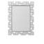 Miroir décoratif moderne et moderne avec cadre argenté, miroir mural polyvalent pour le salon, le vestibule, cadeau de décoration