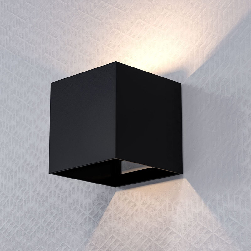 Adlin 1 - Light LED Dimmable Wall Mounted Sconces, Black