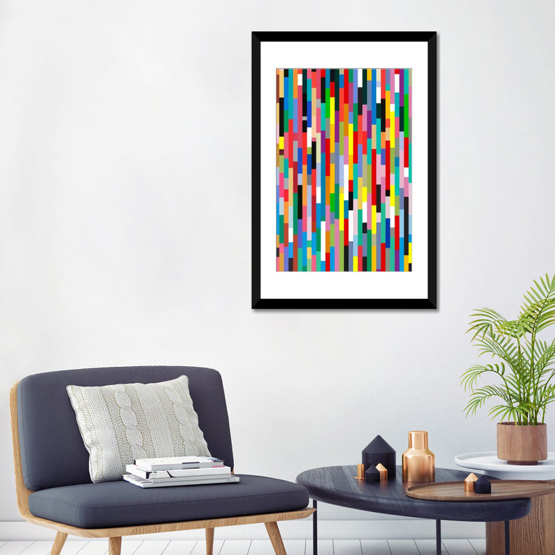«Johann Sebastian Bach», impression sur toile, H 24 po x l 16 po x P 1 po, Papier d'art encadré noir, Blanc