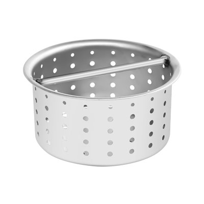 Drain de plancher en acier inoxydable 18 po x 120 po, calibre 14 avec grille de style métro et panier de drainage amovible, homologué NSF (km-ftg-18120)
