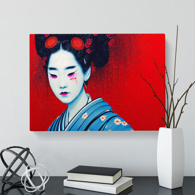 Painted Geisha Vol.1 Abstract - Wrapped Canvas