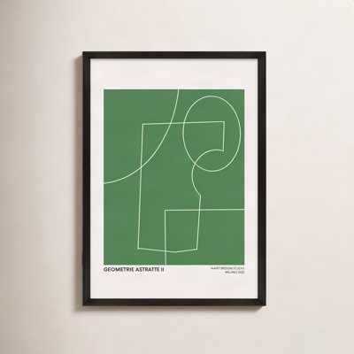 Caila "Geometric Abstraction in Green" Print