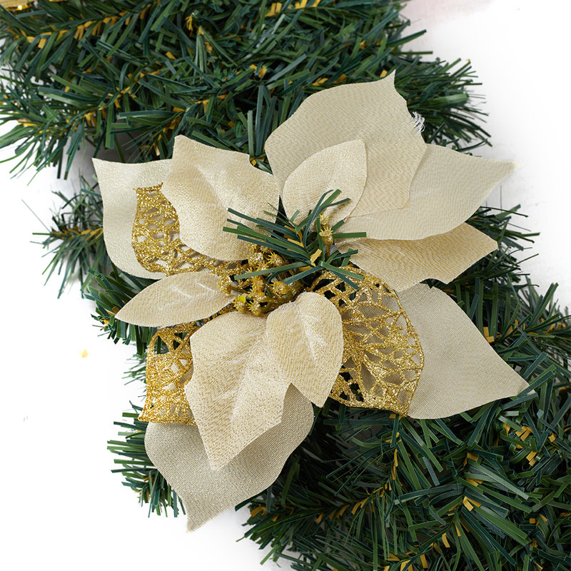 Lighted Wreath, Gold