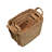 Burson Farmhouse Classic Handwoven Hyacinth Rectangle Storage Floor Baskets with Handles (Set of 3)-1047160676