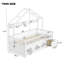 Cadre simple Giunta avec toit, lumière DEL, barrières de sécurité, tiroirs de rangement et casier-893528453