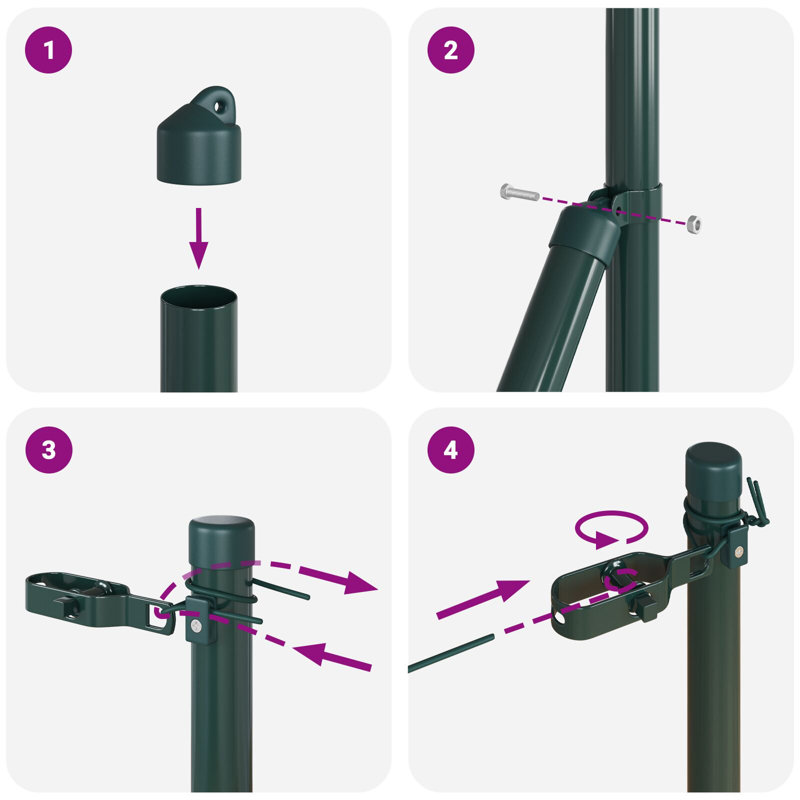 150 cm H x 3.2 cm W Fencing Kits Fencing