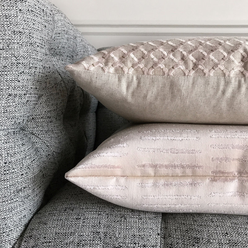 Boutique Textured Reversible Throw Pillow