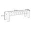 Carraton Polyester Blend Upholstered Bench-398180026-398180025