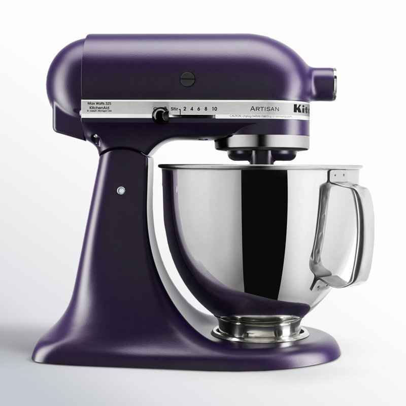 Batteur sur socle à tête inclinable de 5 pte Artisan® de KitchenAid®, Violette noire