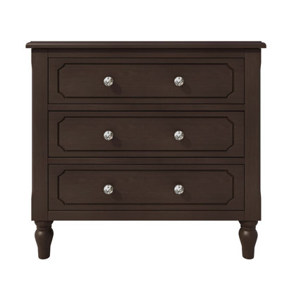 Nightstand with 3 Drawer and handles