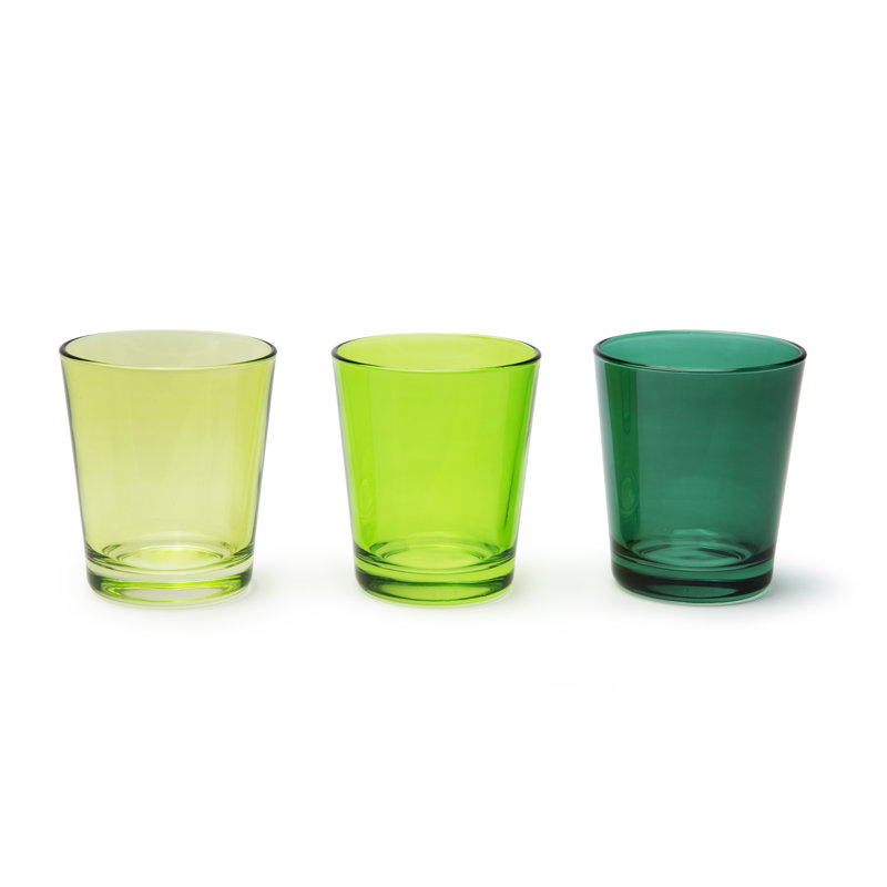 Portofino 300ml Drinking Glass Set, Green Scale