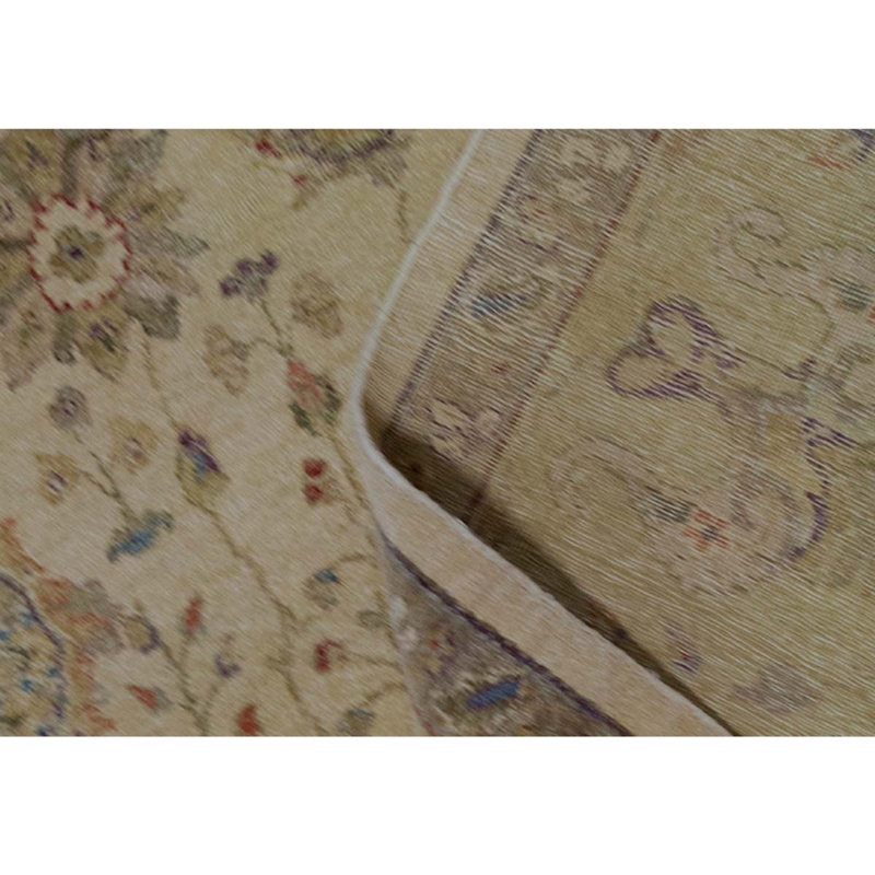 Wool Oriental Area Rug in Gold