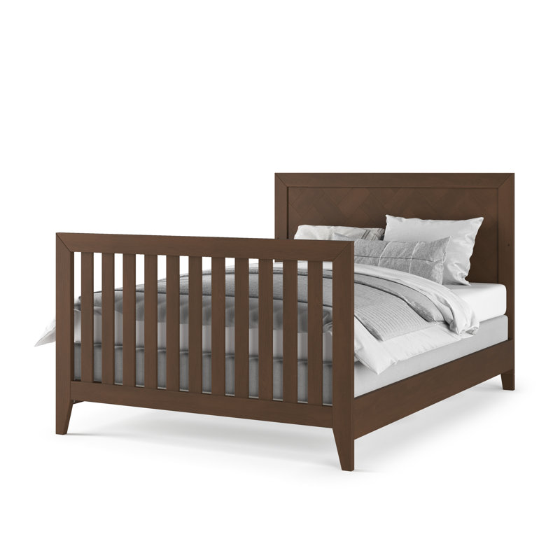Kieran Full-Size Bed Rails, Toasted Chestnut