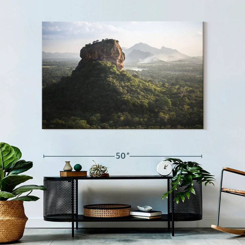 Sigiriya Lion's Rock Fortress, 34" H x 51" W