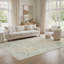 Tapis bleu pâle / taupe Lainey-1625726956