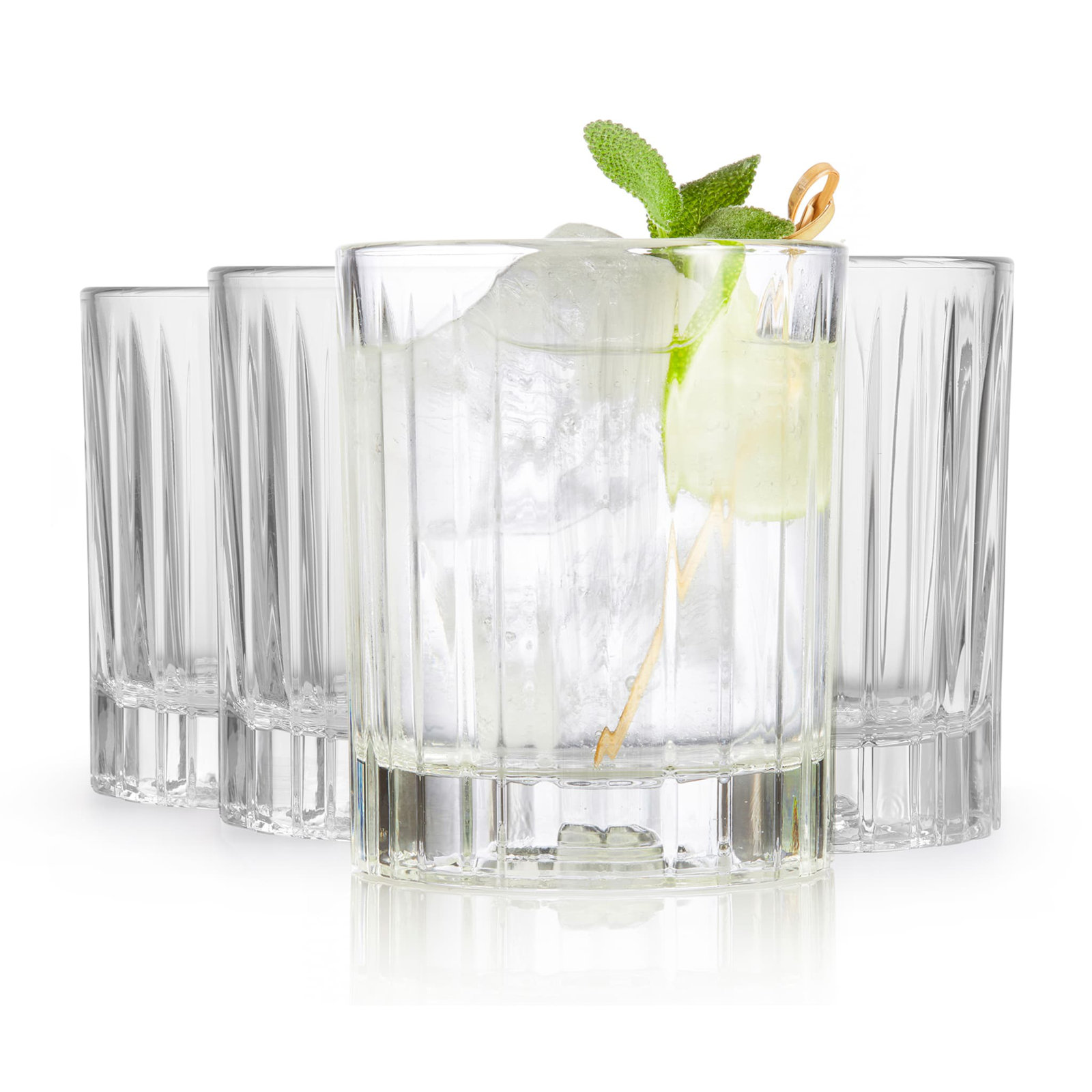Libbey Flashback Double Old Fashioned Glass Set