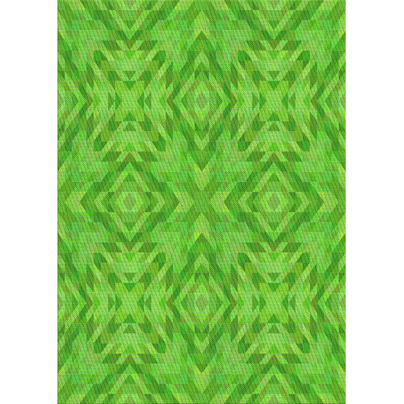 Tapis de la zone verte en laine touffeté à la main Gaye