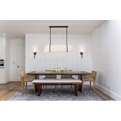 Lustre ovale linéaire 4 lumières Schumaker