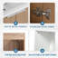 Meuble-lavabo double 71,12 po avec plateau en résine Jazleen-350264846