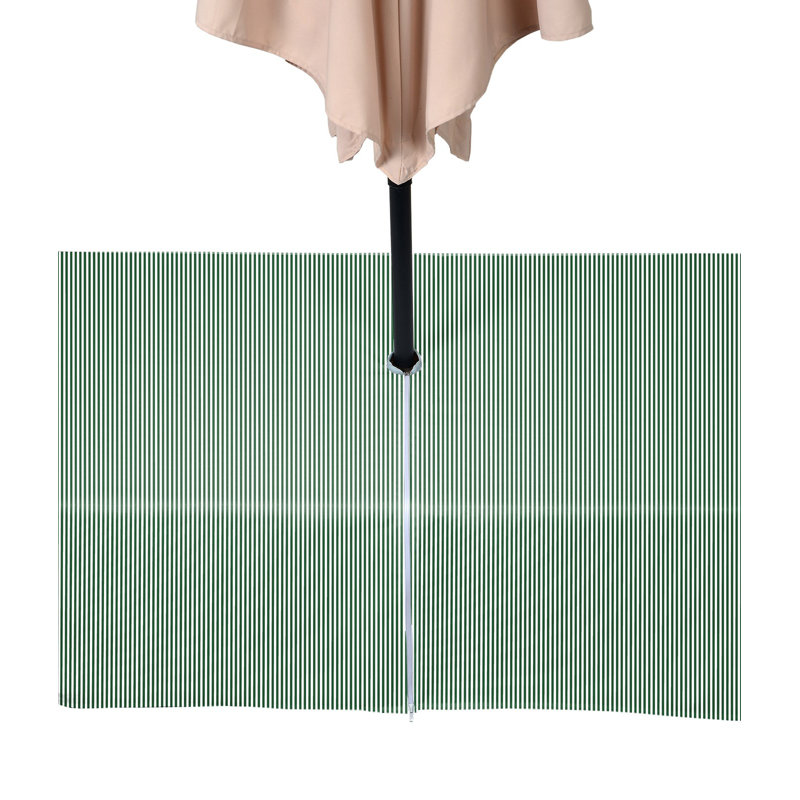 Pinstripe Water Repellent Tablecloth, 120" x 60", Green