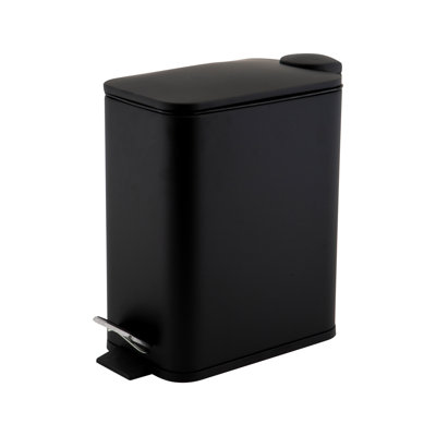 Woodbranch Steel Step On Waste Basket - 1.32 Gallons