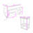 Farmhouse Rolling Kitchen Island with Drop Leaf, Storage Cabinet, Drawers, Power Outlet and 2 Stools-740859530