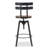 Industrial-Style Height-Adjustable Bar Stool