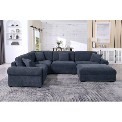 Canapé modulaire en chenille 5 places