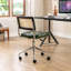 Chaise de bureau pivotante en similicuir Ayris-671295143