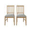 Chaise en bois avec revêtement gris chaud-1848644497