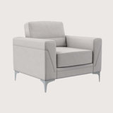 Tanyeli 39" Wide Vegan Leather Armchair Leather Chair Sofa Chair Upholstered Chair