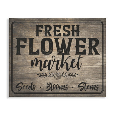 Art mural sur toile, "Rustic Flower Market" par Angela Nickeas