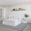 Ensemble de chambre avec grand lit 4 pièces Sanderlin, blanc