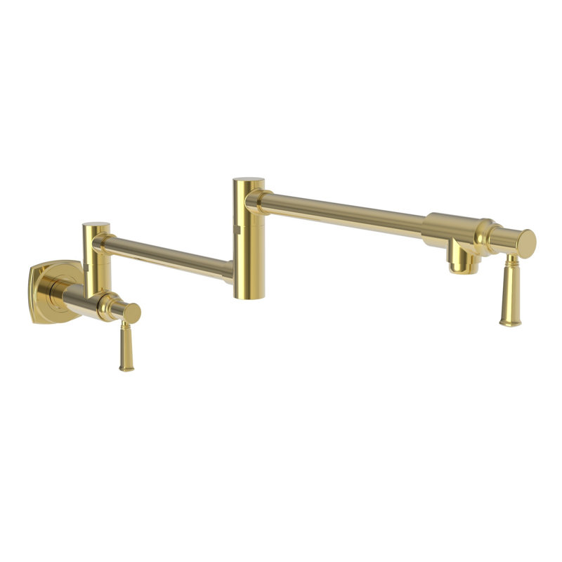 Zemora Wall Mount Pot Filler, Polished Gold (PVD)