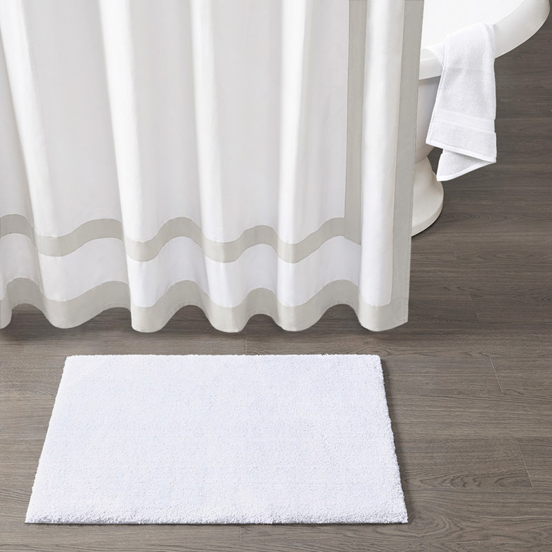 Tapis de bain Marshmallow, peluche haute de 0,75 po, séchage rapide et absorbant, envers antidérapant, certifié Oeko-Tex
