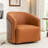Delwood Faux Leather Modern & Comfort Swivel Barrel Chair-1199035860