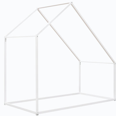 Metal House Bed Kids Bed Frame Modern Bed Frame Floor Bed Frame With Roof Top