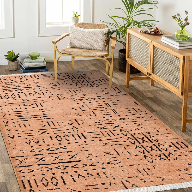 Tapis en polyester noir Neva facile à nettoyer, 5 pi x 7,5 pi