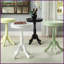 Table basse de style chalet jaune clair avec piédestal tourné - Stable Cozy Living-121049543