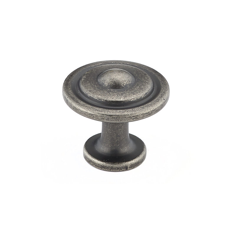 Expression 1 1/4" Diameter Round Knob, Pewter
