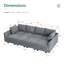 Canapé modulaire en U avec repose-pieds Coss-71563823