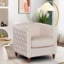 Chaise avec accoudoirs en velours 28,3 po-821836742