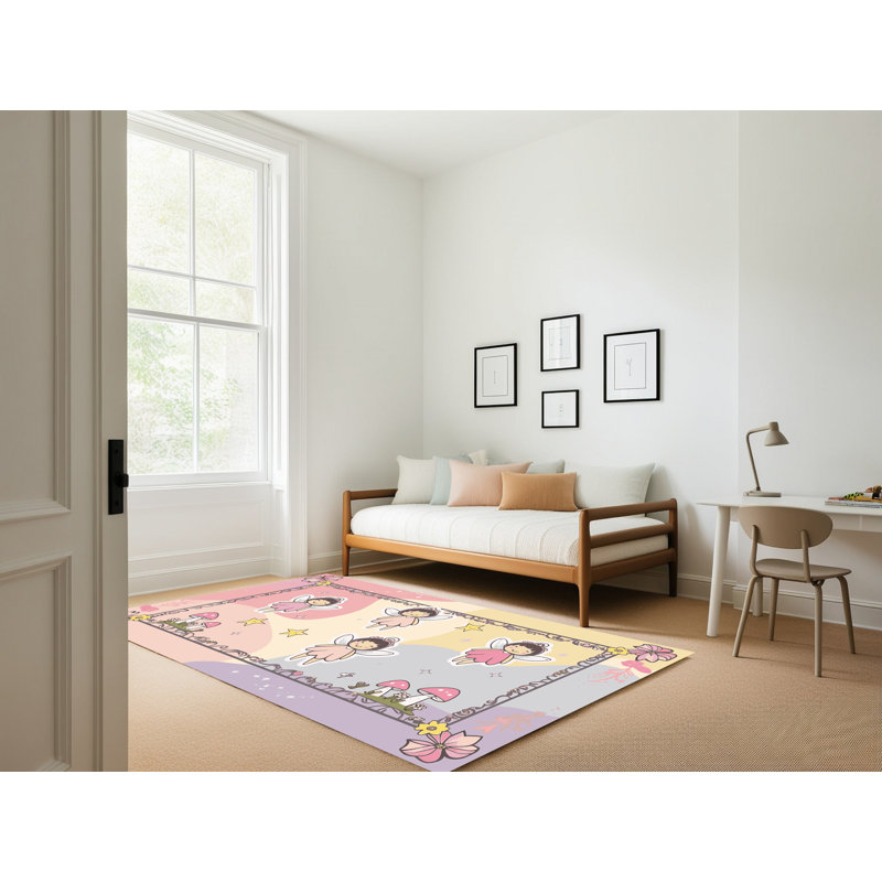 Tapis fantaisie East Urban Home, Rectangulaire 2 pi x 3 pi