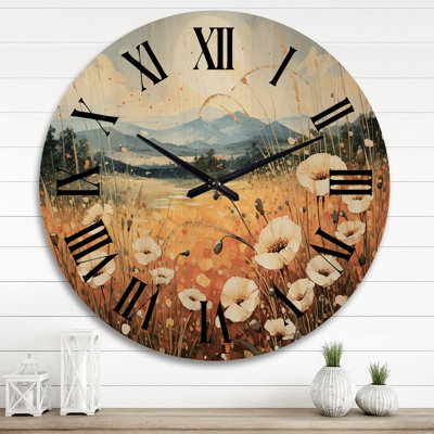 Horloge murale en bois massif Marcellous
