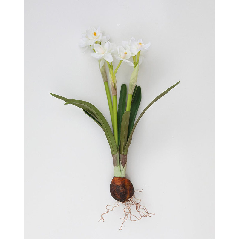 Real Touch White Narcissus 13”