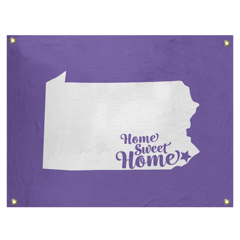Tapisserie murale philadelphia doux pour la maison, H 26 po x l 36 po, Mauve