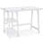 Redina Contemporary Wood Writing Desk With Storage, White
